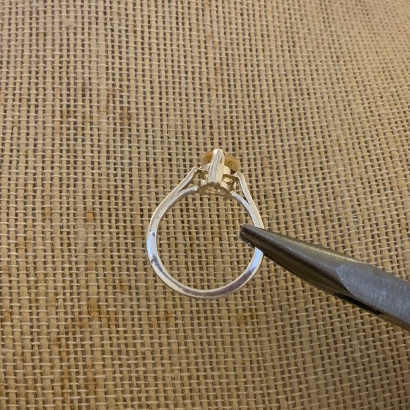 Sterling Silver Ring with Natural Citrine – Size 7 - Picture 9 of 13